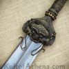 Chinese Folded Steel Double Hook Polearm