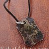 Forged Rune Pendant - Algiz
