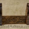 Hand-Carved Norse Wolves Weapon Stand