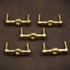 Brass Bar Belt Studs - Set of 5