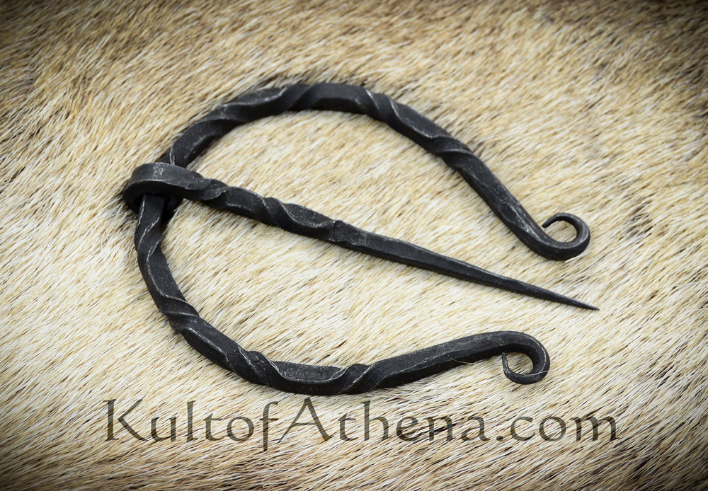 Medieval Viking Stainless Steel Cloak Pin - Authentic Design