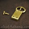 Brass Belt Buckle with Rivets
