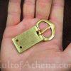 Brass Belt Buckle with Rivets