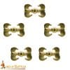Brass High Medieval Belt Studs - Set of 5