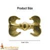 Brass High Medieval Belt Studs - Set of 5