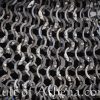 DFNT Chainmail Coif - Dome Riveted Titanium Flat Rings