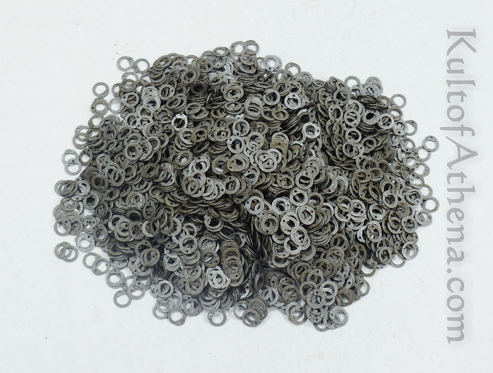 By The Sword - Loose Chainmail Rings - Flat Ring Wedge Riveted 9mm