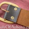 Brown Leather Double Wrap Sword Belt