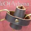 Brown Leather Double Wrap Sword Belt