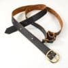 Brown Leather Double Wrap Sword Belt