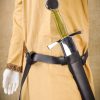 Double Strap Hanging Sword Belt - Black