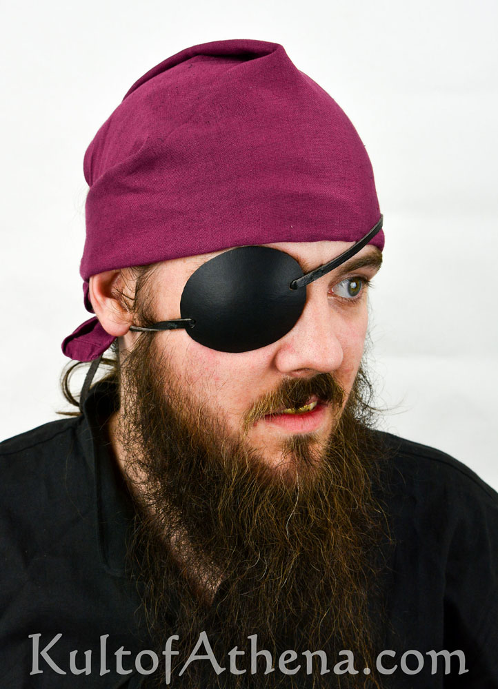Lord of Battles - Leather Pirate Eye Patch