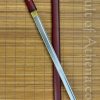 Musha Zatoichi Straight-bladed Shirasaya Katana - Burgundy