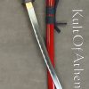 Musha Hand Honed Katana with Red Saya