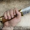 Germanic Seax with Damascus Blade