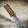 Germanic Seax with Damascus Blade