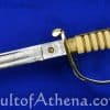 British Royal Navy Dress Saber with white faux rayskin grip