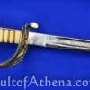 British Royal Navy Dress Saber with white faux rayskin grip