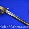 British Royal Navy Dress Saber with white faux rayskin grip