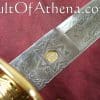 British Royal Navy Dress Saber with leather grip