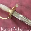 silver grip and decorated blade