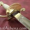 silver grip and decorated blade
