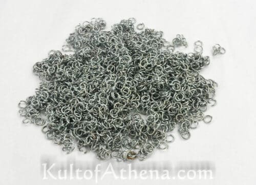 Stainless Steel 10mm Round Riveted Chain Mail Loose Rings for