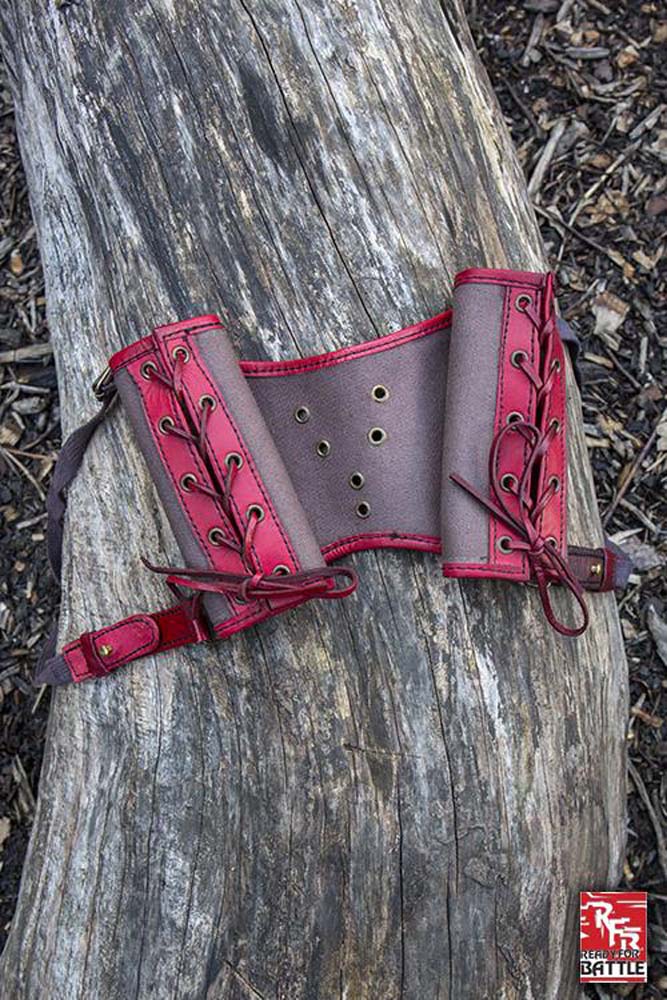 RFB Double Sword Back Harness - Red and Brown