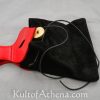 High Capacity Medieval Belt Pouch - Red