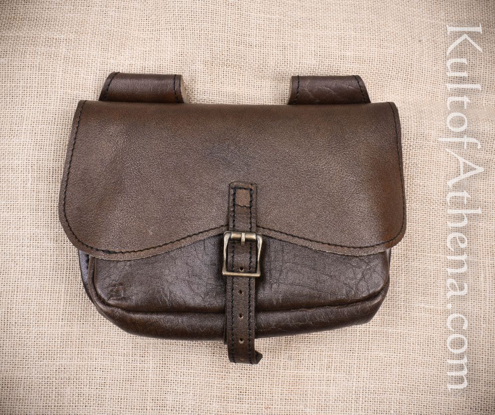 Medieval leather belt pouch. MEDIEVAL MARKET - SPES.