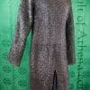 Chainmail Hauberk - Blackened Mild Steel 6mm Alternating Dome Riveted Flat and Solid Flat Rings - Close Out