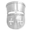 Crusader's Helm - 14 Gauge Steel