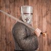 Crusader's Helm - 14 Gauge Steel