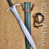 Valiant Armoury Craftsman Series - Short Leaf Blade Sword with Scabbard - Green