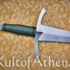Valiant Armoury Craftsman Series - Short Leaf Blade Sword with Scabbard - Green