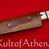 Devil's Edge - Damascus Blade Bone Grip Hunting Knife