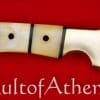 Devil's Edge - Damascus Blade Bone Grip Hunting Knife