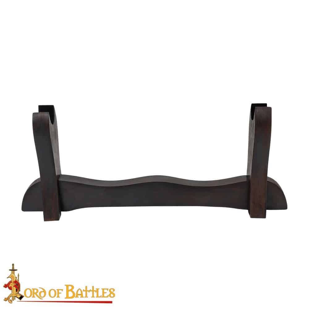 Medieval Décor Steel Stand with Hardwood Base - Lord of Battles