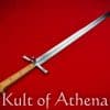 Landsknecht Emporium- Gottfried Messer with Thick Blunt Training Blade - Beech Grip