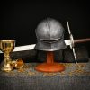 Mythrojan Medieval Wooden Helmet Stand