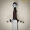 Mythrojan Heavy Sword Wall Mount in Forged Black Finish : Universal Sword Holder Wall Display