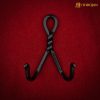 Mythrojan Heavy Sword Wall Mount in Forged Black Finish : Universal Sword Holder Wall Display