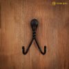 Mythrojan Heavy Sword Wall Mount in Forged Black Finish : Universal Sword Holder Wall Display