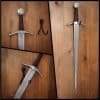 Mythrojan Heavy Sword Wall Mount in Forged Black Finish : Universal Sword Holder Wall Display