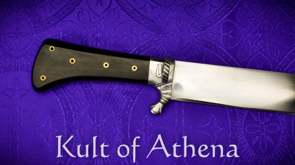 Lord of Battles - Viking Hand Forged Iron Knife with Genuine Leather Sheath  - Kult of Athena %