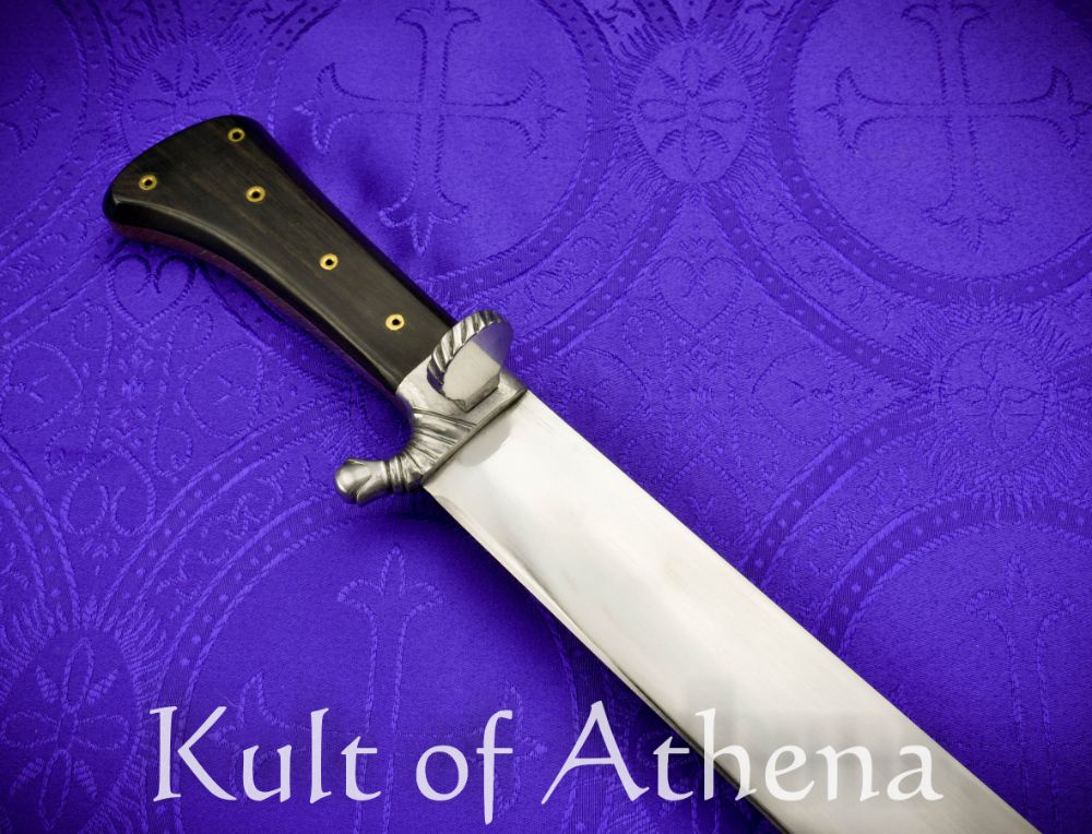 Lord of Battles - Viking Hand Forged Iron Knife with Genuine Leather Sheath  - Kult of Athena %