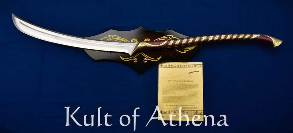 United Cutlery - Lord Of The Rings - Officially Licensed High Elven Warrior  Sword - Kult of Athena