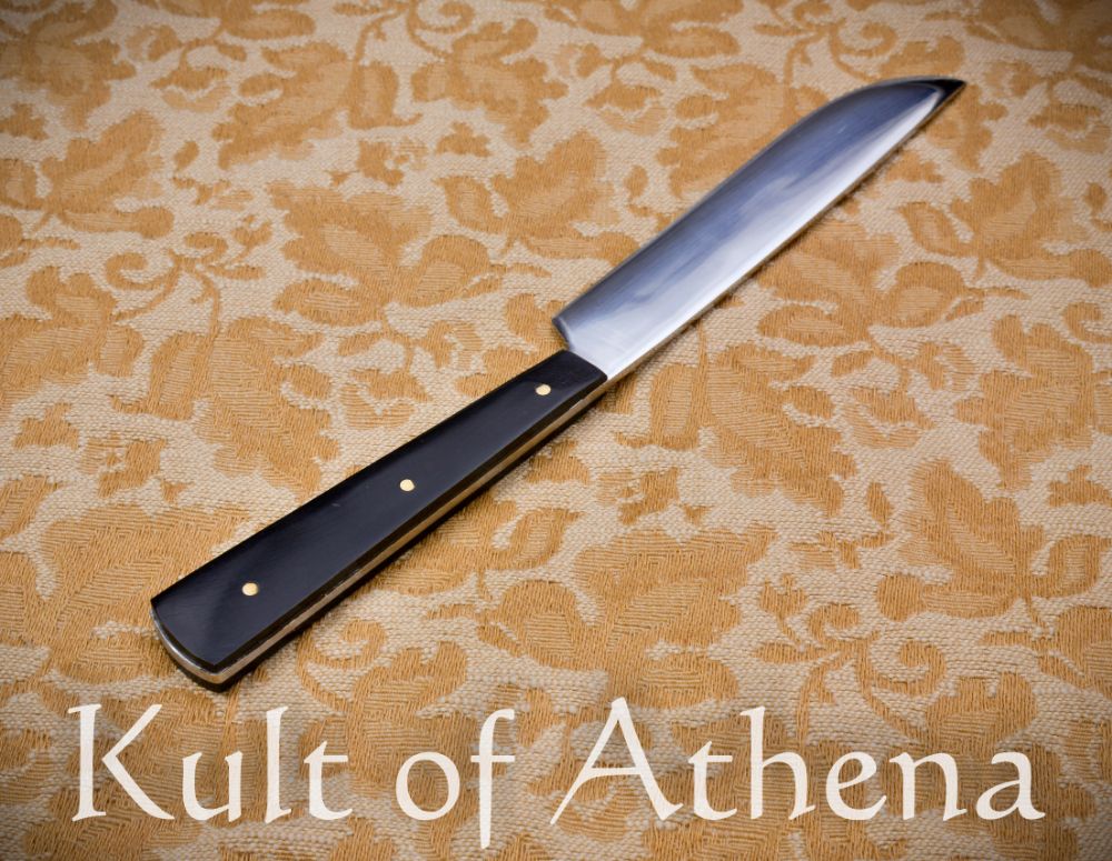 Lord of Battles - Viking Hand Forged Iron Knife with Genuine Leather Sheath  - Kult of Athena %