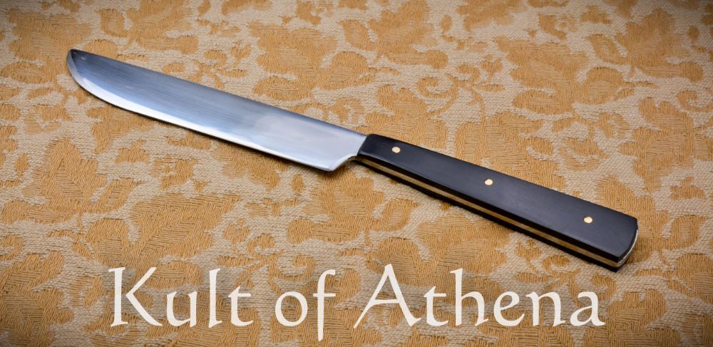 Lord of Battles - Viking Hand Forged Iron Knife with Genuine Leather Sheath  - Kult of Athena %
