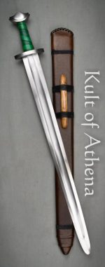 Viking Temple Sword - Stage Combat Version with Suspension Loop Scabbard - Deepeeka